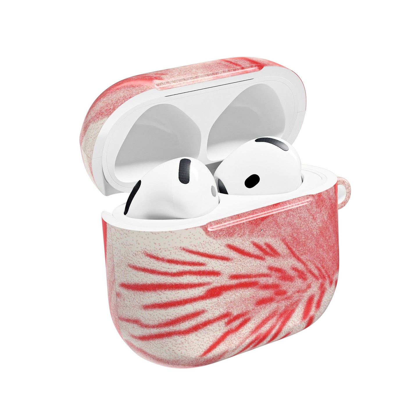 Red Lily Airpods Case