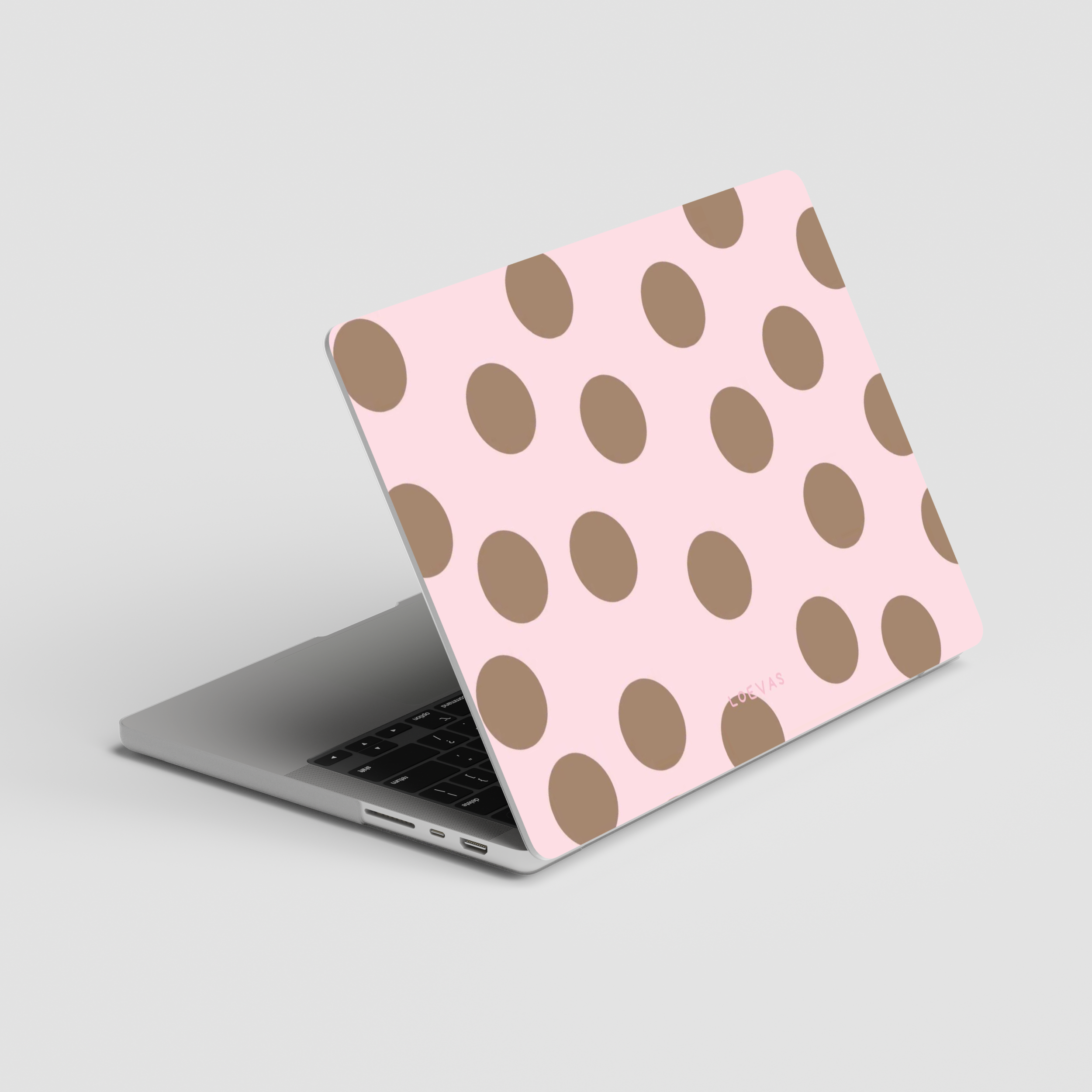 Baby Pink Polkadot  Macbook Case