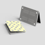Butter yellow Polkadot Macbook Case