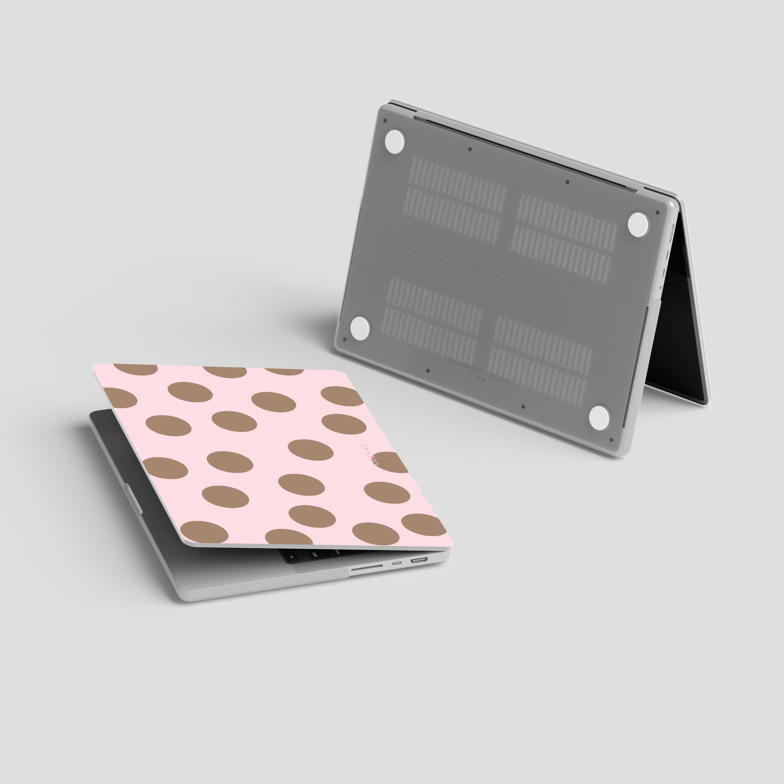 Baby Pink Polkadot  Macbook Case