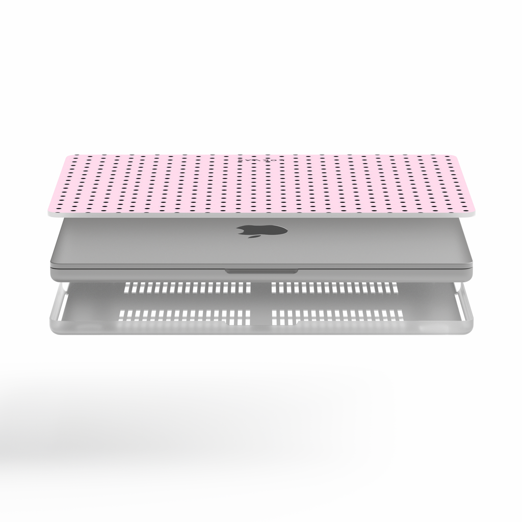 Pink Polkadot Macbook Case