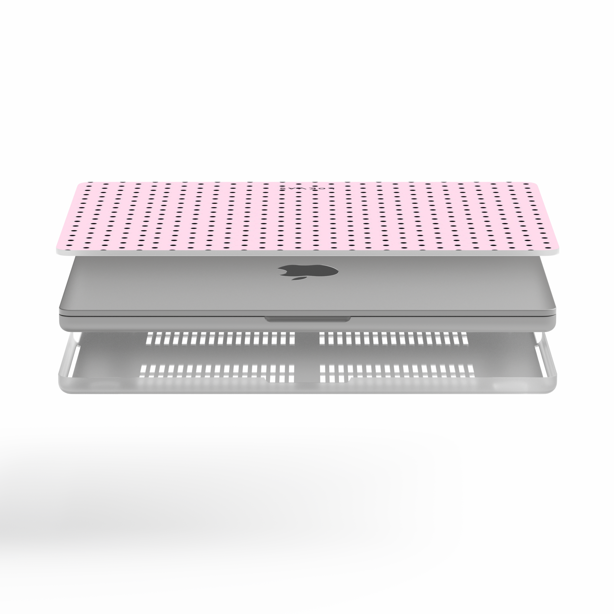 Pink Polkadot Macbook Case