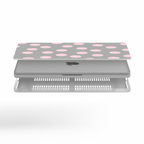 Grey Polkadot Macbook Case