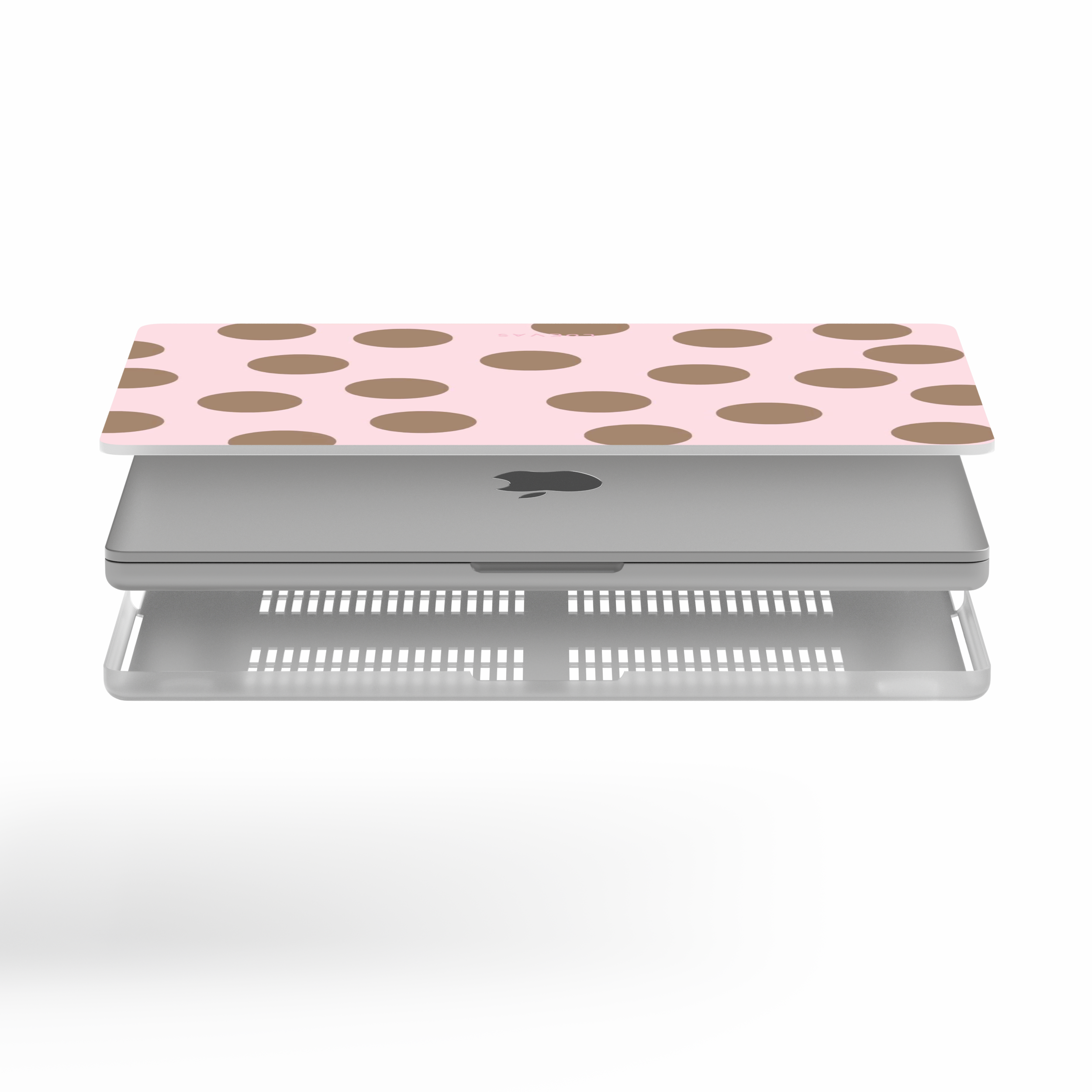 Baby Pink Polkadot  Macbook Case