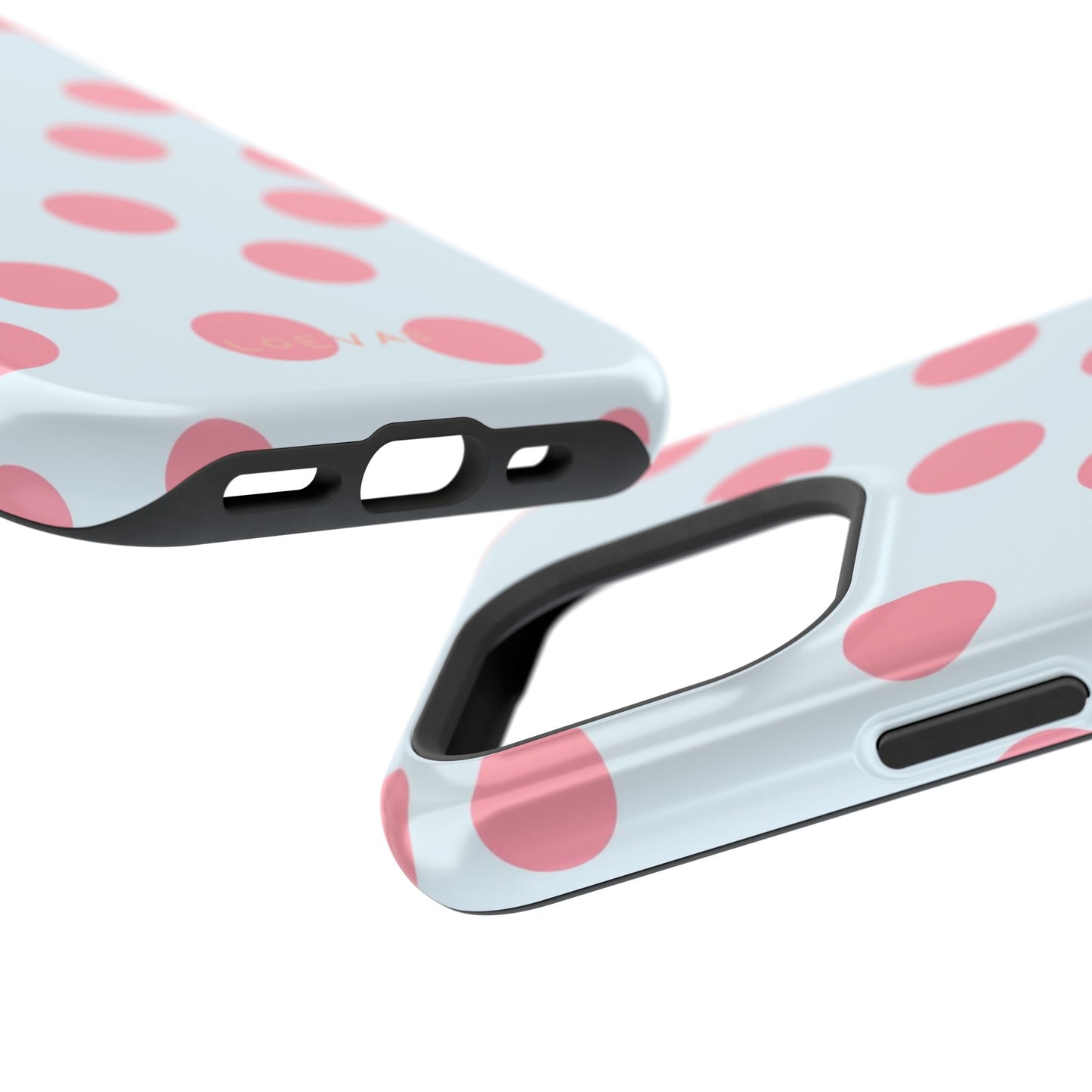 Baby blue Polkadot Case