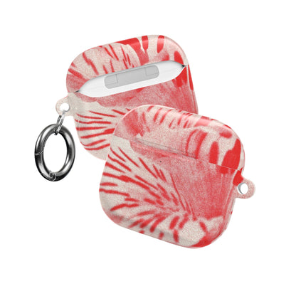 Red Lily Airpods Case