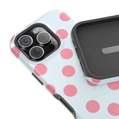 Baby blue Polkadot Case