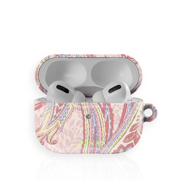 Dea AirPods Case by Loevas – soft pink and coral paisley