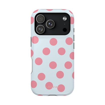 Baby blue Polkadot Case