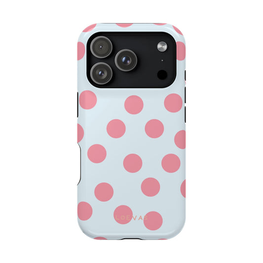 Baby blue Polkadot Case