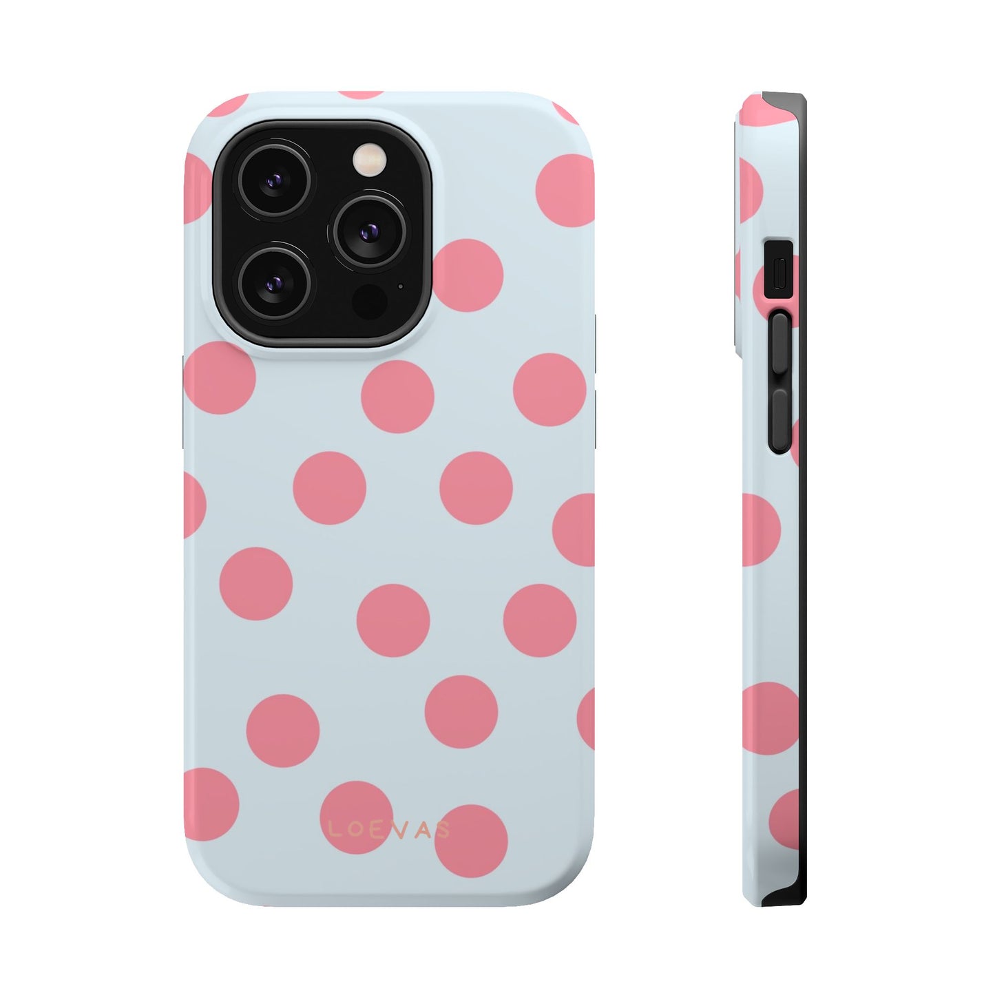 Baby blue Polkadot Case