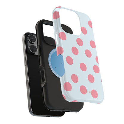 Baby blue Polkadot Case