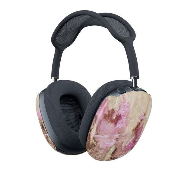 Harmony AirPods Max Case by Loevas – pink and gold abstract painting