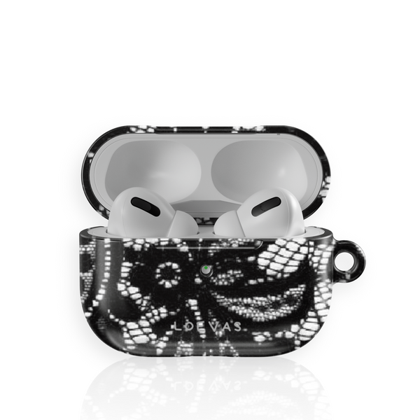 Dentelle AirPods Case by Loevas – delicate black lace