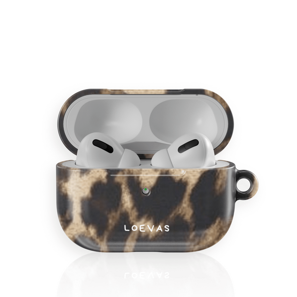 Leopard AirPods Case by Loevas – classic caramel and black leopard print